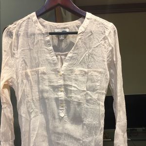 Pale pink crinkle gauze tunic Sz L